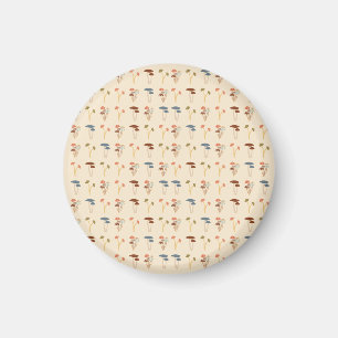 Mushrooms Pattern Magnet