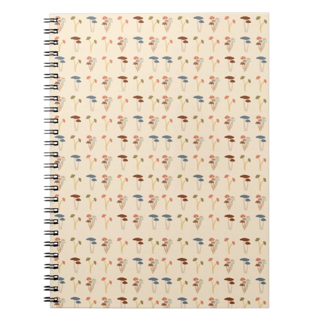  Mushrooms Pattern Notebook (Front)