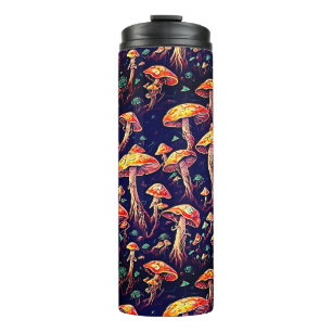 Mushrooms Pattern Thermal Tumbler