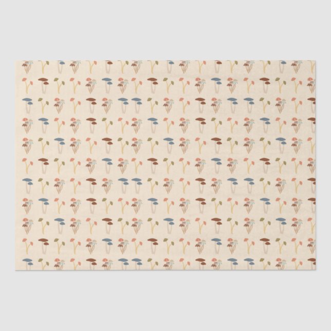 Mushrooms Pattern Tissue Paper (Front)