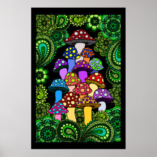 Mushrooms Poster