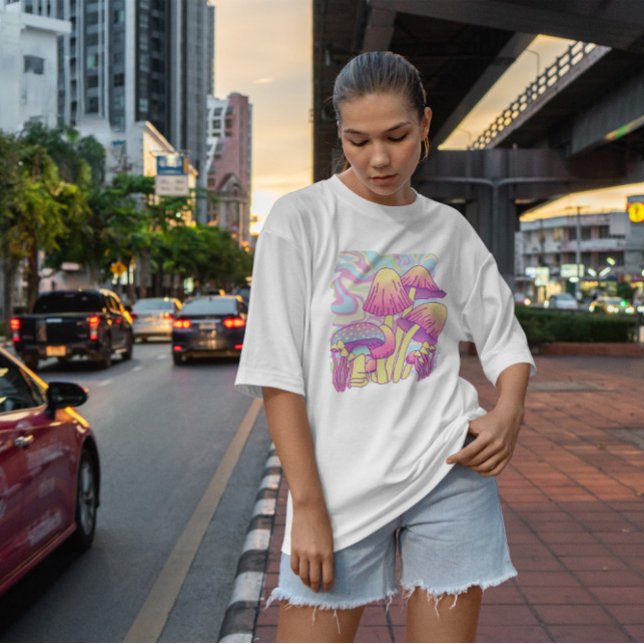 Mushrooms Psychedelic Nature  T-Shirt (Creator Uploaded)