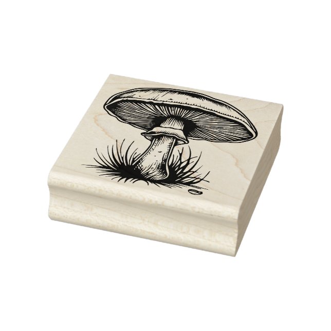 Mushrooms Rubber Stamp   (Stamp)