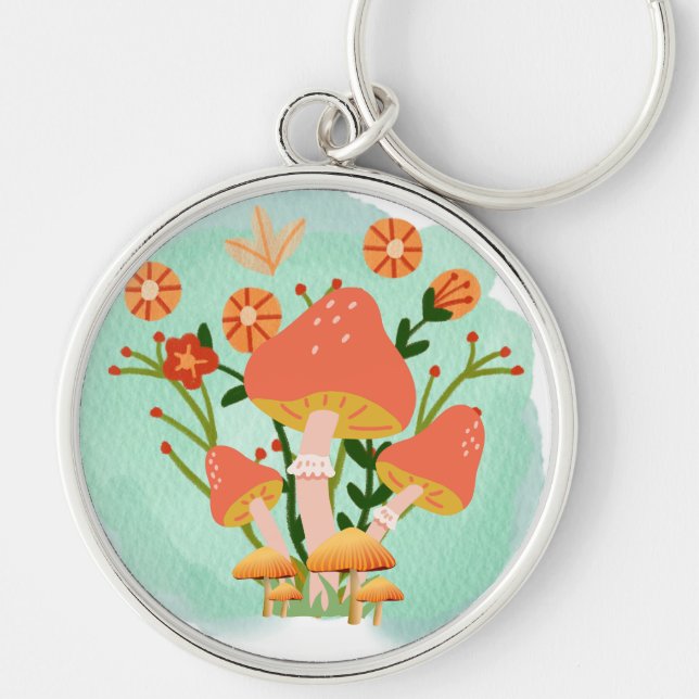MUSHROOMS SCENE KEY RING (Front)