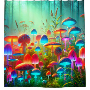 Mushrooms Shower Curtain