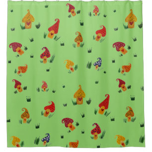 Mushrooms Shower Curtain