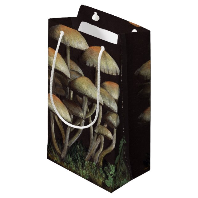 Mushrooms Small Gift Bag (Front Angled)