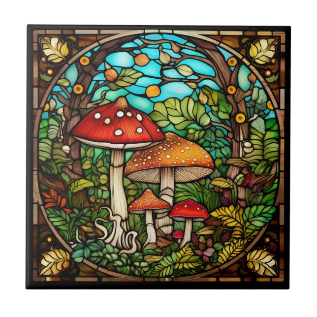 Mushrooms Tile (Front)