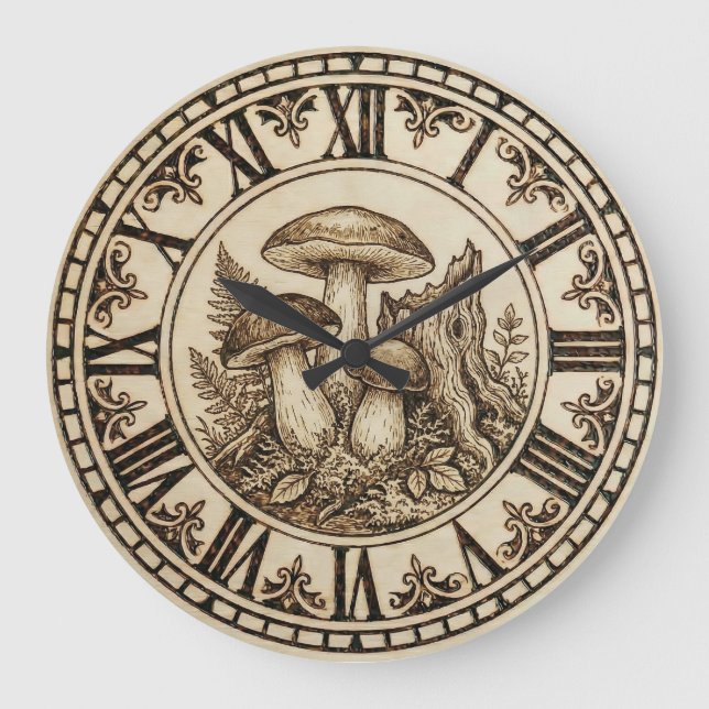 Mushrooms - Wall Clock (Front)