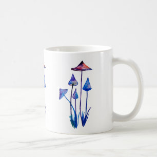 Mushrooms Watercolor Art Classic Mug