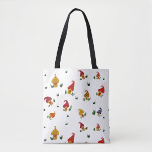Mushrooms with heart All-Over-Print Tote Bag