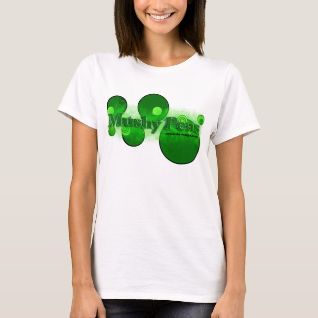Mushy Peas In Green T-Shirt (Front)