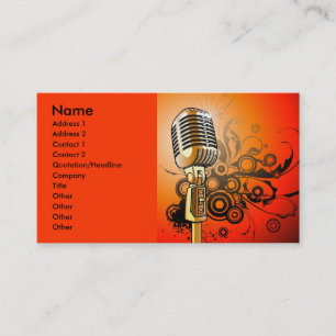music1 [Converted], Name, Address 1, Address 2,... Business Card