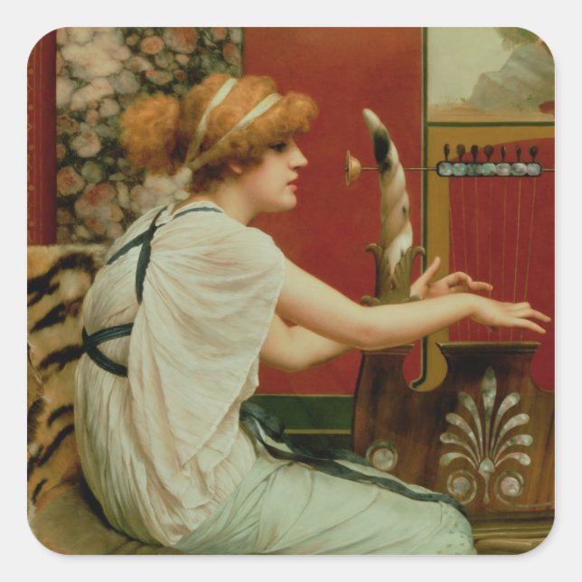 Music 2 square sticker (Front)