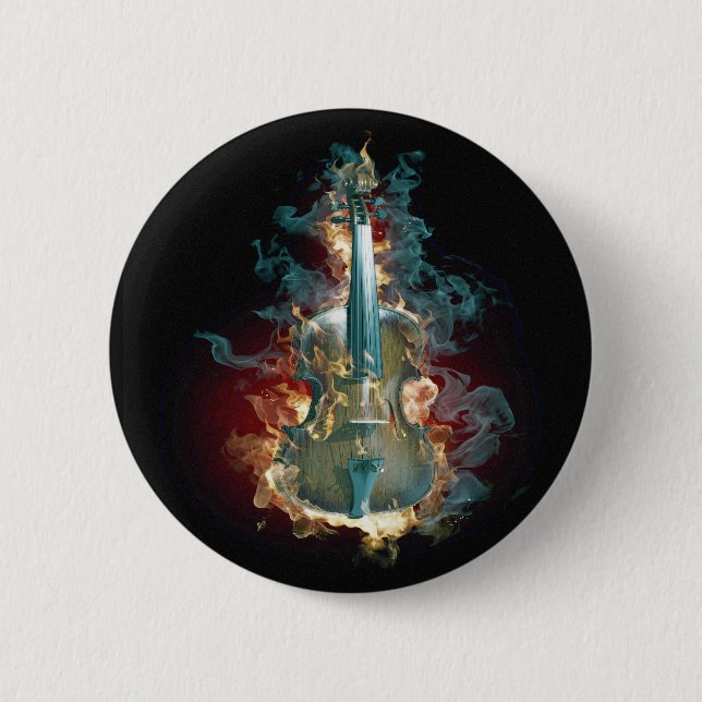 MUSIC 6 CM ROUND BADGE (Front)