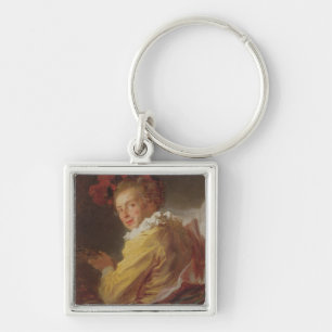 Music, a portrait of Monsieur de la Breteche Key Ring