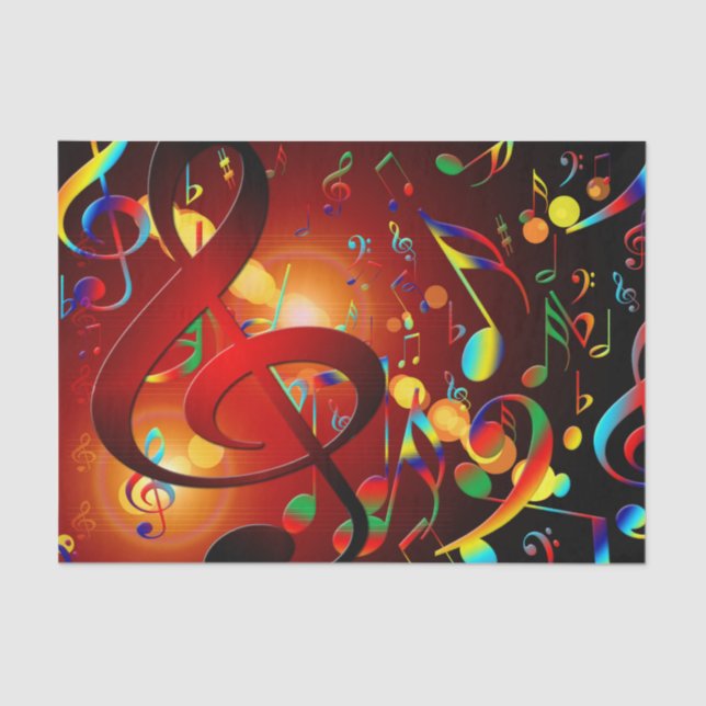 Music abstract background tissue paper (Front)