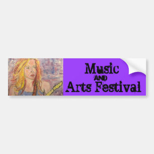 Music and Arts Festival Bumper Sticker