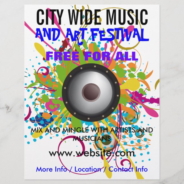 Music and Arts Festival Flyer (Front)