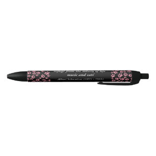 Music and Cats Paw Print Quote Pen