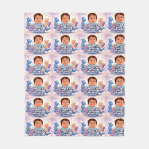 Music and children's stories fleece blanket