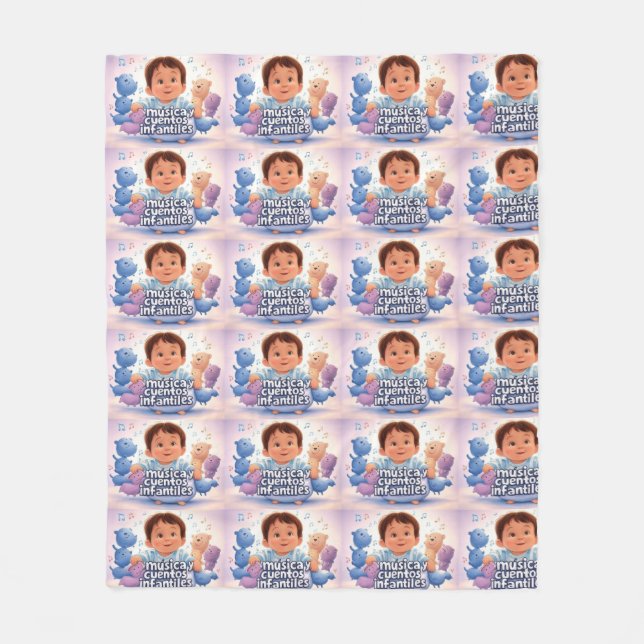 Music and children's stories fleece blanket (Front)