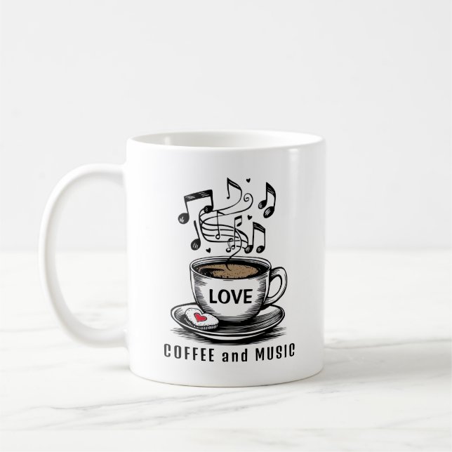 Music and Coffee Mug (Left)