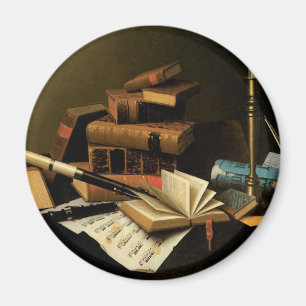 Music and Literature by William Harnett, Fine Art Magnet