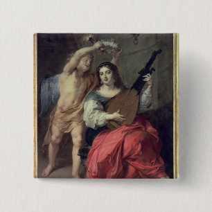Music and Love, 1652 15 Cm Square Badge