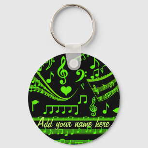 Music and me,In Green_ Key Ring
