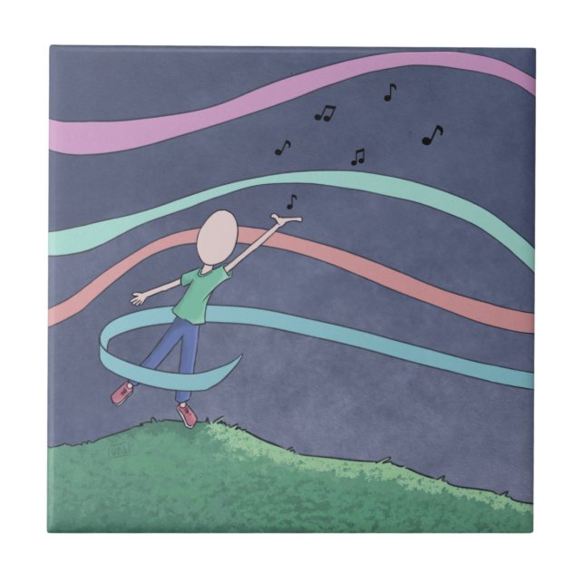 Music and Melody Ceramic Tile (Front)