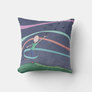 Music and Melody Throw Pillow