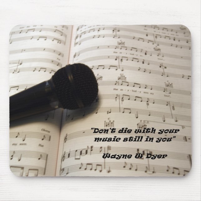 Music and microphone mouse pad (Front)