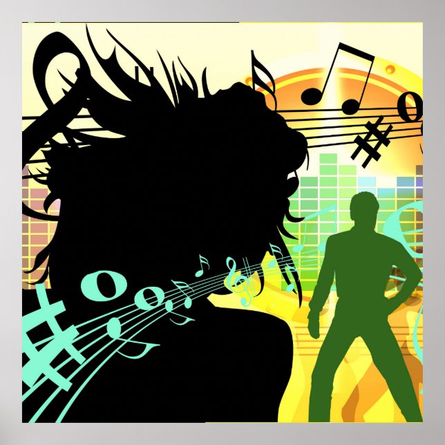 Music and Notes Poster (Front)