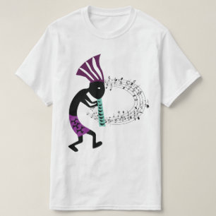 Music and Petroglyph Kokopelli T-Shirt