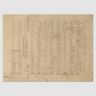 Music and Roses Series Design 11 Tissue Paper