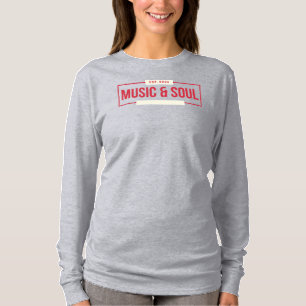 Music and soul logo on women's sweater