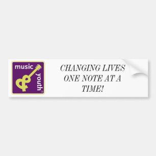 Music and Youth bumper sticker