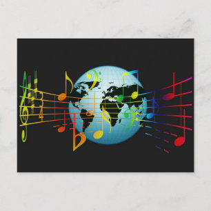Music Around the World Postcard