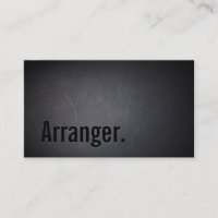 Music Arranger Cool Black Out Minimalist