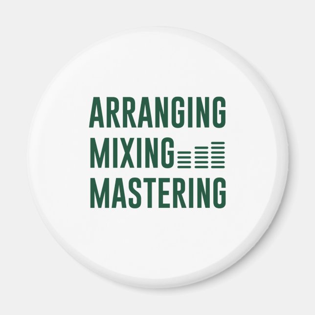 Music Arranging Mixing Mastering Magnet (Front)