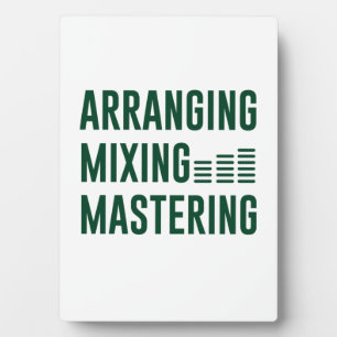 Music Arranging Mixing Mastering Plaque