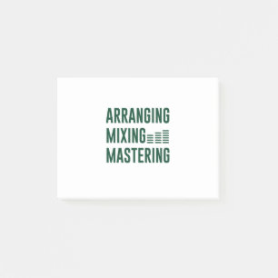 Music Arranging Mixing Mastering Post-it Notes