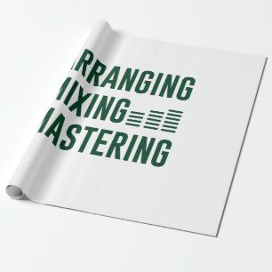 Music Arranging Mixing Mastering Wrapping Paper
