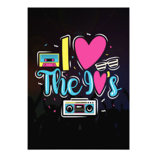Music Art 90s Retro Cassette Party Photo Print