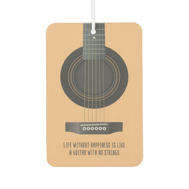 Music Art A Guitar With No Strings Car Air Freshener (Front)