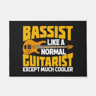 Music Art Bassist Like A Normal Guitarist Doormat