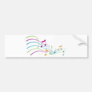 Music Art Bumper Sticker