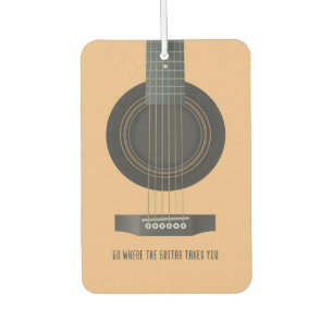 Music Art Go Where The Guitar Takes You Car Air Freshener