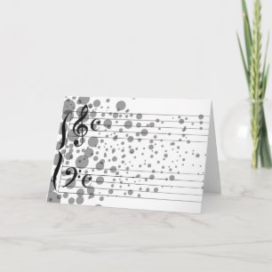 Music Art Grunge Music Card